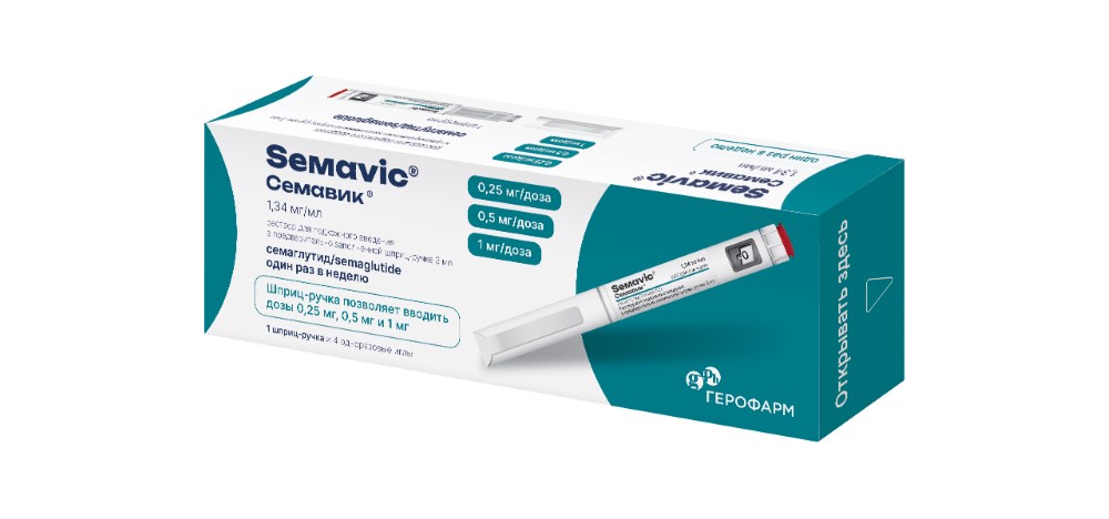 СЕМАВИК р-р д/ин. (шприц-ручка) 3мл n1