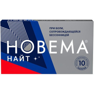 НОВЕМА НАЙТ таб п/о 25мг+220мг n10