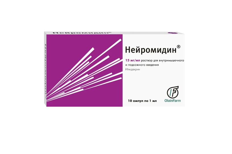 НЕЙРОМИДИН р-р д/ин. (амп.) 15мг/мл - 1мл n10
