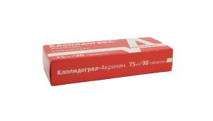 КЛОПИДОГРЕЛ таб п/об 75мг n30