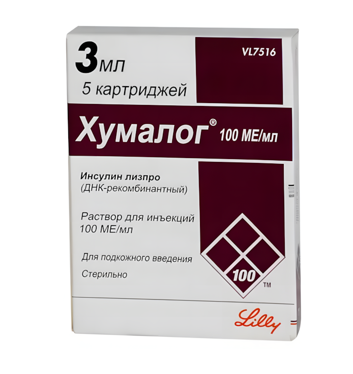 ХУМАЛОГ р-р д/ин. (картридж) 100МЕ/мл - 3мл n5