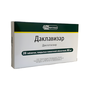 ДАКЛАВИЗАР таб п/об 60мг n28