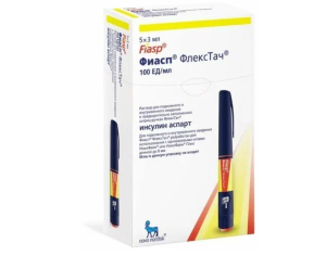 ФИАСП ФлексПен р-р д/ин. (шприц-ручка) 100ЕД/мл - 3мл n5