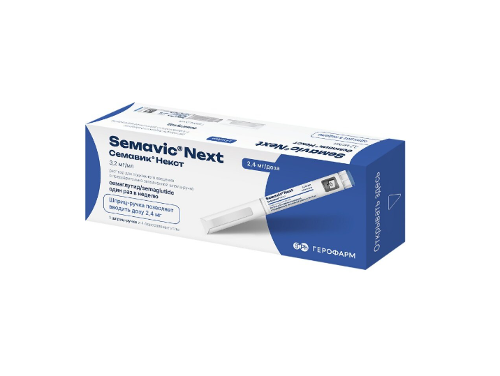 СЕМАВИК НЕКСТ р-р д/ин. (шприц-ручка) 2.4мг/доза - 3мл n1