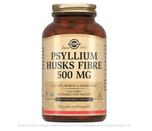 СОЛГАР (БАД) Псиллиум капс. 500мг n200
