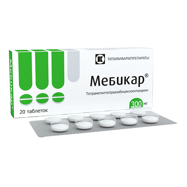 МЕБИКАР таб 300мг 20 шт.