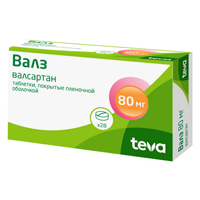 ВАЛЗ таб п/об 80мг n28