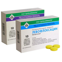 ЛЕВОФЛОКСАЦИН таб п/об 500мг 10 шт.
