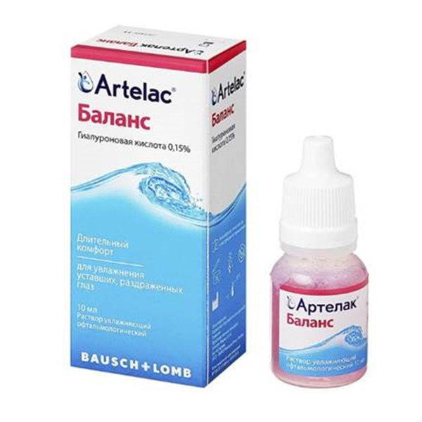 АРТЕЛАК БАЛАНС р-р офтал. (фл.) увлажняющий 10мл