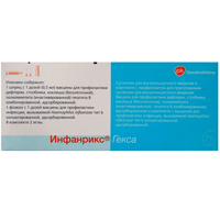 ВАКЦИНА ИНФАНРИКС ГЕКСА сусп. д/ин. (шприц) 1 доза - 0.5мл 1 шт.