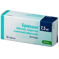 БРАВАДИН таб п/об 7.5мг 56 шт.