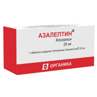 АЗАЛЕПТИН таб 25мг 50 шт.