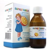 ПАРАЦЕТАМОЛ сусп. дет. (фл.) 2.4% - 200мл 1 шт. Апельсиновый