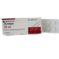 ЭСПИРО таб п/об 25мг 30 шт.