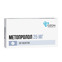 МЕТОПРОЛОЛ таб 25мг 60 шт.