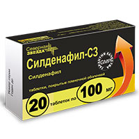 СИЛДЕНАФИЛ таб п/об 100мг 20 шт.