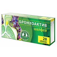 ШАЛФЕЙ БРОНХОАКТИВ таб д/расс. 20 шт.