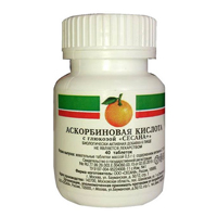 АСКОРБИНОВАЯ КИСЛОТА С ГЛЮКОЗОЙ таб 100мг 40 шт.