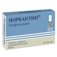 НОРБАКТИН таб п/об 400мг 10 шт.