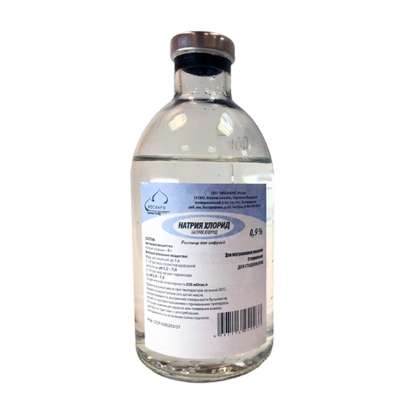 НАТРИЯ ХЛОРИД р-р д/инф. (фл.) 0.9% - 100мл 35 шт.