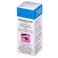 ИНДОКОЛЛИР капли гл. (фл.) 0.1% - 5мл 1 шт.
