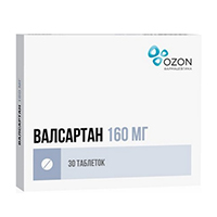 ВАЛСАРТАН таб п/об 160мг 30 шт.