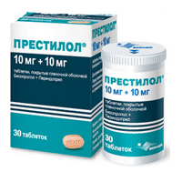 ПРЕСТИЛОЛ таб п/об 10мг+10мг 30 шт.