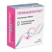 ПРИМАФУНГИН супп. ваг. 100мг 6 шт.