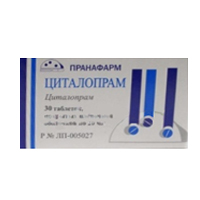 Циталопрам таб. п/пл. об. 20мг №30