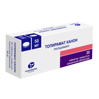 ТОПИРАМАТ таб п/об 50мг 30 шт.