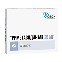 ТРИМЕТАЗИДИН МВ таб п/об 35мг 30 шт.