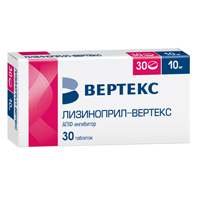 ЛИЗИНОПРИЛ таб 10мг 60 шт.