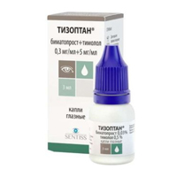 ТИЗОПТАН капли гл. (фл.) 0.3мг/мл+5мг/мл - 3мл 1 шт.