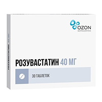 РОЗУВАСТАТИН таб п/об 40мг 30 шт.