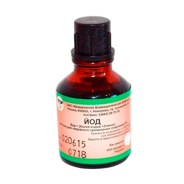 ЙОД р-р спирт.  с лопаткой (фл.) 5% - 25мл n1