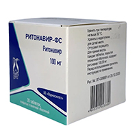 РИТОНАВИР таб п/об 100мг 30 шт. РИТОНАВИР таб п/об 100мг 30 шт.