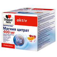 ДОППЕЛЬГЕРЦ АКТИВ МАГНИЯ ЦИТРАТ пор. 400мг 40 шт.