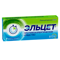 ЭЛЬЦЕТ таб п/об 5мг 7 шт.