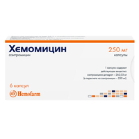 ХЕМОМИЦИН капс. 250мг 6 шт.