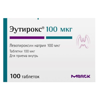 ЭУТИРОКС таб 100мкг 100 шт.
