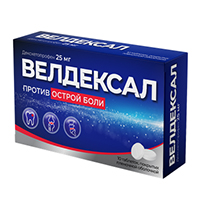 ВЕЛДЕКСАЛ таб п/об 25мг 10 шт.