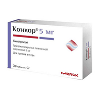 КОНКОР таб п/об 5мг 30 шт.