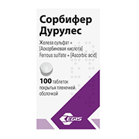 СОРБИФЕР ДУРУЛЕС таб п/об 100 шт.