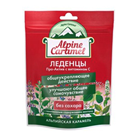 АЛЬПИЙСКА КАРАМЕЛЬ (ALPINE CARAMEL) леденцы б/сахара 75г АЛЬПИЙСКА КАРАМЕЛЬ (ALPINE CARAMEL) леденцы б/сахара 75г