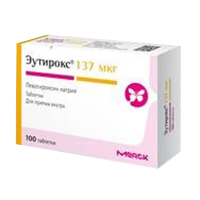 ЭУТИРОКС таб 137мкг 100 шт.