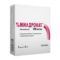 МИЛДРОНАТ р-р д/ин. (амп.) 10% - 5мл 5 шт.