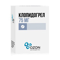 КЛОПИДОГРЕЛ таб п/об 75мг 28 шт.