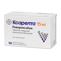 КСАРЕЛТО таб п/об 15мг 98 шт.