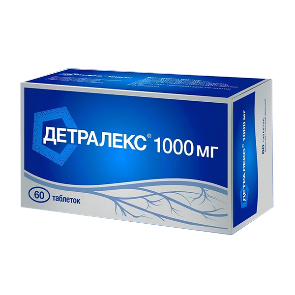 Детралекс таб. п/пл. об. 1000мг №18