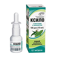 КСИЛО С МЕНТОЛОМ И ЭВКАЛИПТОМ спрей назал. (фл.) 0.1мг/доза 10мл